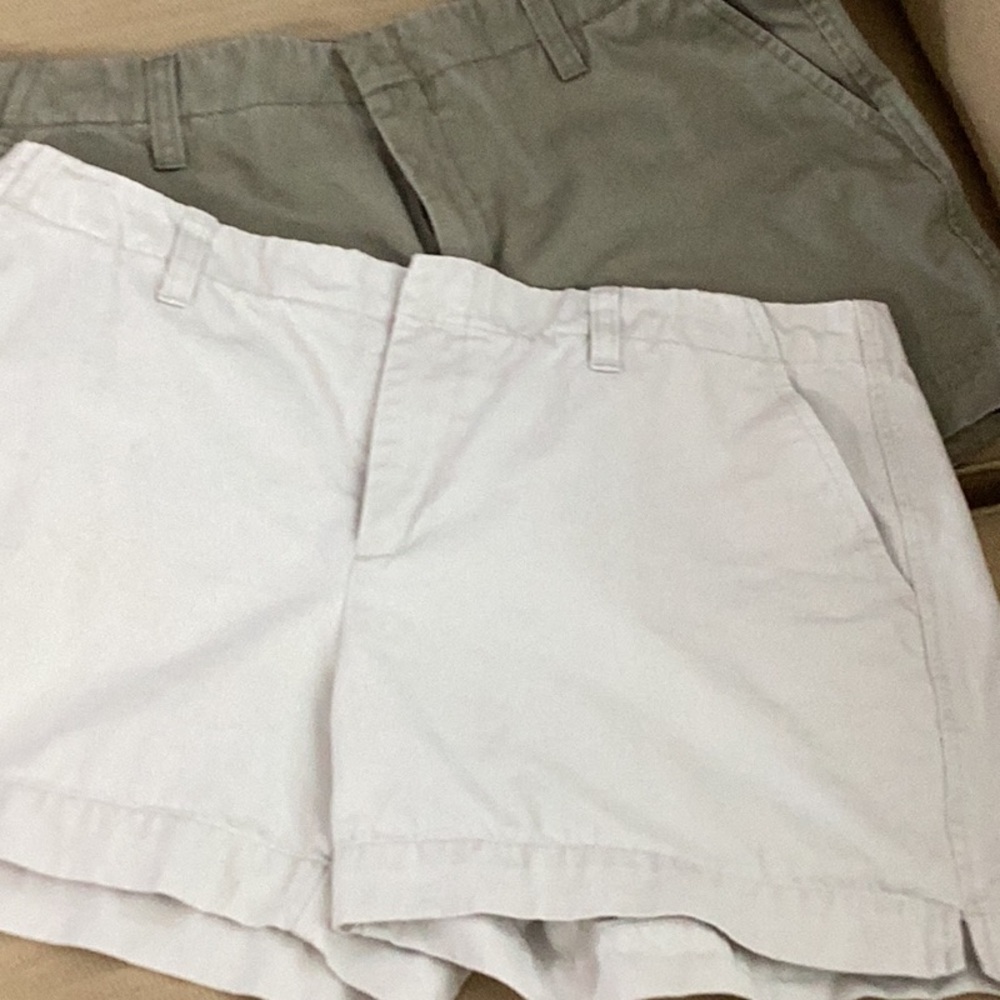 2 pairs Old navy sz 10 shorts. Purchase singularly or 2 in bundle. Khaki & olive